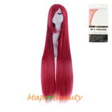 Multicolor Long Straight Party For Women 40 inch Synthetic Hair Replacement Wig