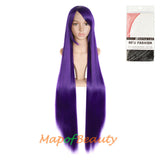 Multicolor Long Straight Party For Women 40 inch Synthetic Hair Replacement Wig