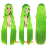 Multicolor Long Straight Party For Women 40 inch Synthetic Hair Replacement Wig