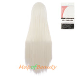 Multicolor Long Straight Party For Women 40 inch Synthetic Hair Replacement Wig
