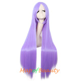 Multicolor Long Straight Party For Women 40 inch Synthetic Hair Replacement Wig