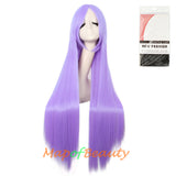 Multicolor Long Straight Party For Women 40 inch Synthetic Hair Replacement Wig