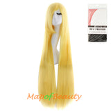 Multicolor Long Straight Party For Women 40 inch Synthetic Hair Replacement Wig