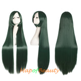 Multicolor Long Straight Party For Women 40 inch Synthetic Hair Replacement Wig