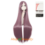 Multicolor Long Straight Party For Women 40 inch Synthetic Hair Replacement Wig