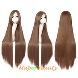 Multicolor Long Straight Party For Women 40 inch Synthetic Hair Replacement Wig