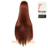 Multicolor Long Straight Party For Women 40 inch Synthetic Hair Replacement Wig