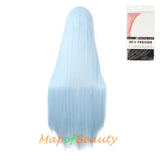 Multicolor Long Straight Party For Women 40 inch Synthetic Hair Replacement Wig