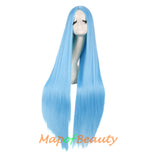 Cosplay Costume Anime Carve Bangs Long Straight Wigs High-temperature Fiber 40 Inch Wig