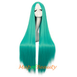 Cosplay Costume Anime Carve Bangs Long Straight Wigs High-temperature Fiber 40 Inch Wig