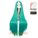 Cosplay Costume Anime Carve Bangs Long Straight Wigs High-temperature Fiber 40 Inch Wig