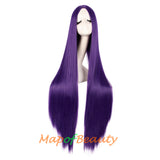 Cosplay Costume Anime Carve Bangs Long Straight Wigs High-temperature Fiber 40 Inch Wig