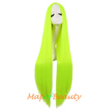 Cosplay Costume Anime Carve Bangs Long Straight Wigs High-temperature Fiber 40 Inch Wig