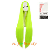 Cosplay Costume Anime Carve Bangs Long Straight Wigs High-temperature Fiber 40 Inch Wig