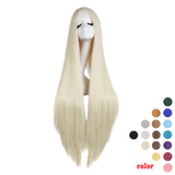 Cosplay Costume Anime Carve Bangs Long Straight Wigs High-temperature Fiber 40 Inch Wig