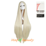 Cosplay Costume Anime Carve Bangs Long Straight Wigs High-temperature Fiber 40 Inch Wig