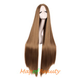 Cosplay Costume Anime Carve Bangs Long Straight Wigs High-temperature Fiber 40 Inch Wig