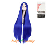 Cosplay Costume Anime Carve Bangs Long Straight Wigs High-temperature Fiber 40 Inch Wig