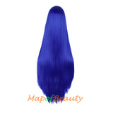 Cosplay Costume Anime Carve Bangs Long Straight Wigs High-temperature Fiber 40 Inch Wig