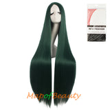 Cosplay Costume Anime Carve Bangs Long Straight Wigs High-temperature Fiber 40 Inch Wig