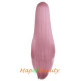 Cosplay Costume Anime Carve Bangs Long Straight Wigs High-temperature Fiber 40 Inch Wig