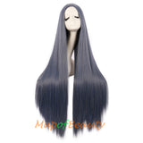 Cosplay Costume Anime Carve Bangs Long Straight Wigs High-temperature Fiber 40 Inch Wig