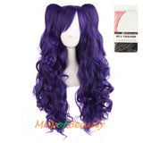 Lolita Lace Curly Wigs Tiger Cilp Horsetail Three-pieces Cosplay Anime Wigs