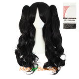 Lolita Lace Curly Wigs Tiger Cilp Horsetail Three-pieces Cosplay Anime Wigs