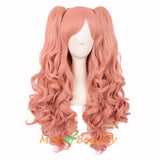 Lolita Lace Curly Wigs Tiger Cilp Horsetail Three-pieces Cosplay Anime Wigs