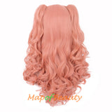 Lolita Lace Curly Wigs Tiger Cilp Horsetail Three-pieces Cosplay Anime Wigs