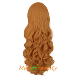 Lolita Lace Curly Wigs Tiger Cilp Horsetail Three-pieces Cosplay Anime Wigs