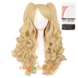 Lolita Lace Curly Wigs Tiger Cilp Horsetail Three-pieces Cosplay Anime Wigs