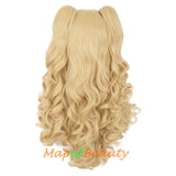 Lolita Lace Curly Wigs Tiger Cilp Horsetail Three-pieces Cosplay Anime Wigs