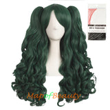 Lolita Lace Curly Wigs Tiger Cilp Horsetail Three-pieces Cosplay Anime Wigs