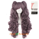 Lolita Lace Curly Wigs Tiger Cilp Horsetail Three-pieces Cosplay Anime Wigs