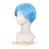 Short Curly Men Cosplay Wigs Women Colored Handsome Natural Hair