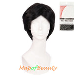 Short Curly Men Cosplay Wigs Women Colored Handsome Natural Hair