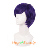 Short Curly Men Cosplay Wigs Women Colored Handsome Natural Hair