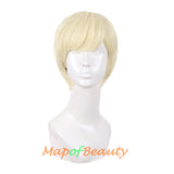 Short Curly Men Cosplay Wigs Women Colored Handsome Natural Hair