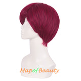 Short Curly Men Cosplay Wigs Women Colored Handsome Natural Hair