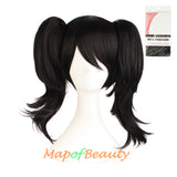 Cosplay Anime Wigs for Black Women Lolita Curly Sweet Lovely Three Piece Wig Short