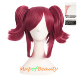 Anime Lovely Three Piece Wig Clip on Ponytail Party Costume Cosplay Wigs