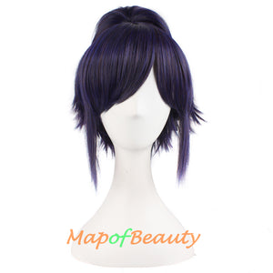 Anime Lovely Handsome Short Curly Clip On Ponytails Cosplay Wig Costume Party Wigs