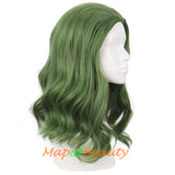 Halloween Joker Green Natural Small Volume Cosplay Costume Party Curly Wigs