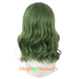 Halloween Joker Green Natural Small Volume Cosplay Costume Party Curly Wigs