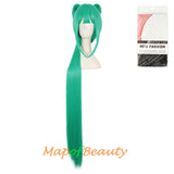 Cosplay Anime Wig Long Straight Split Bowknot Tiger Hair Clip Single Horsetail With Body