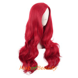 Cosplay Long Wavy Curly Wigs Synthetic Fiber Side Part Anime Fashion Party Hair