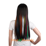 20 Inch Hair Extensions One Clip Straight Cosplay Harajuku Hairpiece
