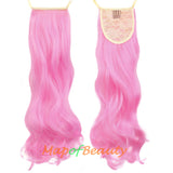 Fluffy Cute Big Wave Roll Synthetic Curly Strap Type Ponytail