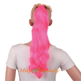 Fluffy Cute Big Wave Roll Synthetic Curly Strap Type Ponytail